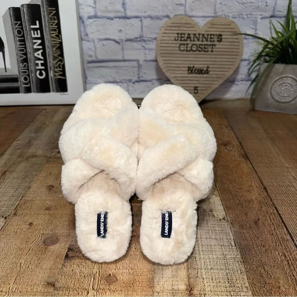 Women's Fluffy Slide House Slippers
Lands' End